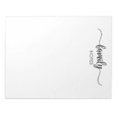 Bloc-notes de notes de famille (Devant)