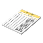 Bloc-notes de notes de ligne d'acteur (Tourné)