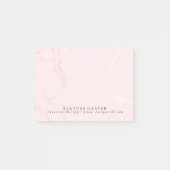 Bloc - notes de notes de post-it - marbre rose (Devant)