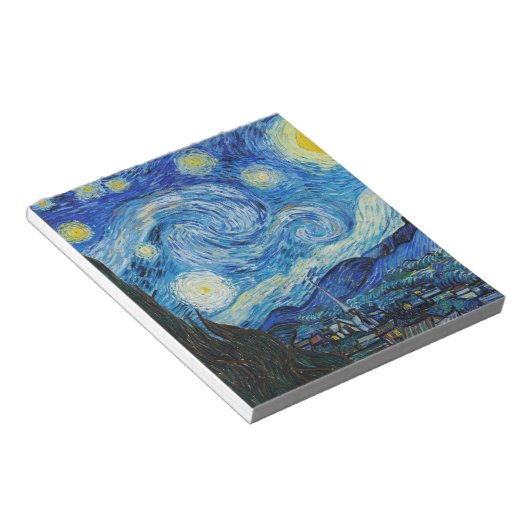 Bloc-notes de nuit Vincent Van Gogh Starry (Incliné)