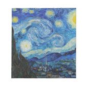 Bloc-notes de nuit Vincent Van Gogh Starry (Devant)