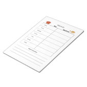 Bloc-notes de page hebdomadaire de plan de repas (Incliné)