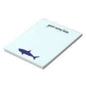 Bloc-notes de papeterie personnalisé Requin (Tourné)