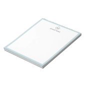 Bloc-notes de papeterie personnelle à monogramme m (Tourné)