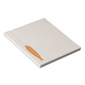 Bloc-notes de pêche parti - Orange (Incliné)