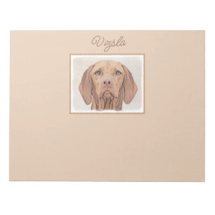 Bloc-notes de peinture Vizsla - Dessin original mi