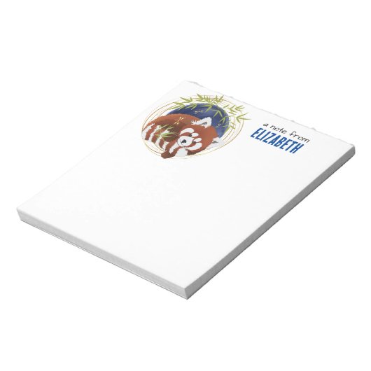 Bloc-notes de personnaliser rouge FIRE FOX (Tourné)