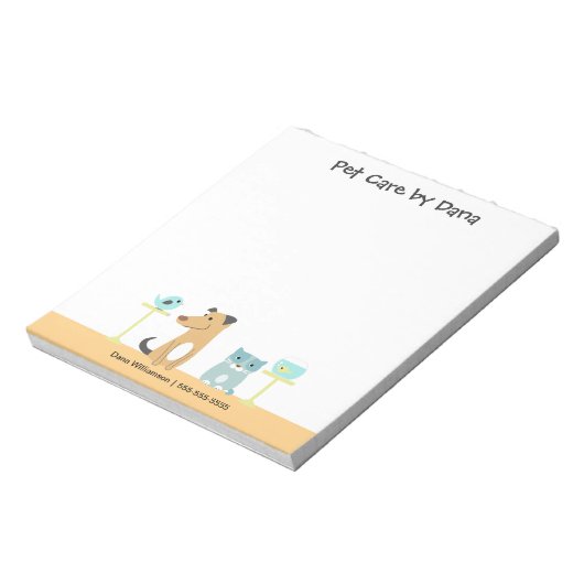 Bloc-notes de Pet Sitter (Tourné)