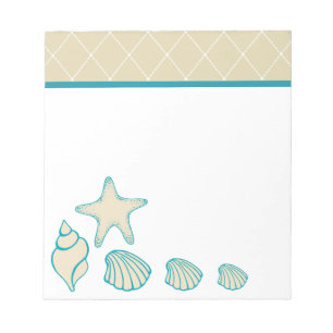 Bloc-notes de plage Seashells
