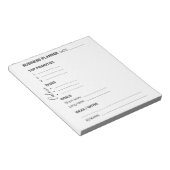 Bloc-notes de planificateur d'entreprise blanc et (Incliné)