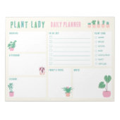 Bloc-notes de planificateur quotidien de dame de p (Devant)