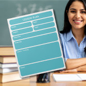 Bloc-notes de planification de cours sarcelle