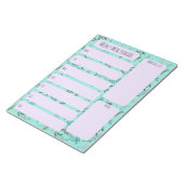 Bloc-notes de planification de repas hebdomadaire (Incliné)