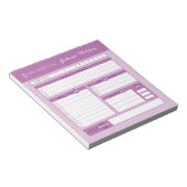Bloc-notes de planification Mariage rose (Incliné)