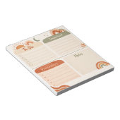 Bloc-notes de planification quotidien Boho – À fai (Incliné)