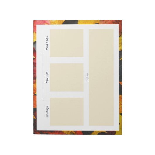 Bloc-notes de planification quotidienne à thème d' (Tourné)