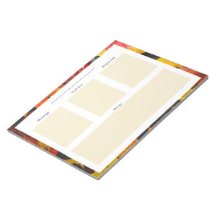 Bloc-notes de planification quotidienne à thème d'