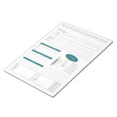 Bloc-notes de planification quotidienne des ventes (Incliné)