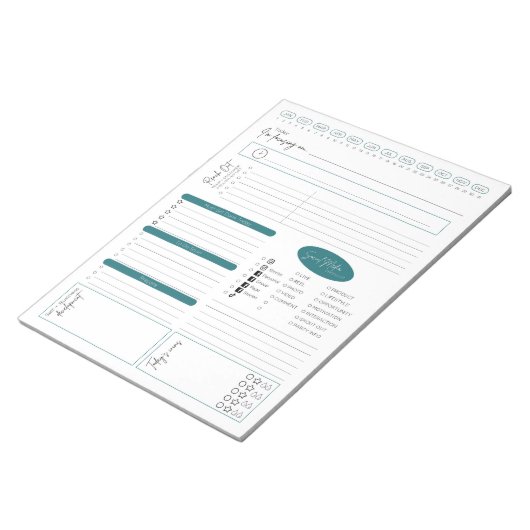 Bloc-notes de planification quotidienne des ventes (Incliné)