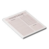 Bloc-notes de planification quotidienne minimalist (Incliné)