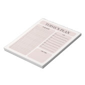 Bloc-notes de planification quotidienne minimalist (Tourné)
