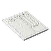 Bloc-notes de planification quotidienne minimalist (Incliné)