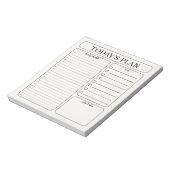 Bloc-notes de planification quotidienne minimalist (Tourné)