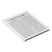 Bloc-notes de planification quotidienne minimalist (Incliné)