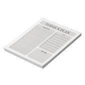 Bloc-notes de planification quotidienne minimalist (Tourné)
