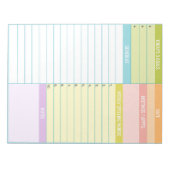 Bloc-notes de planification quotidienne personnali (Devant)