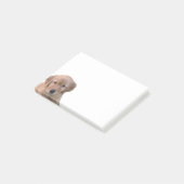 Bloc-notes de post-it de golden retriever (Incliné)
