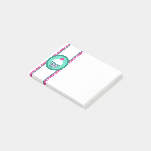 Bloc-notes de post-it de petits gâteaux (Incliné)
