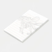 Bloc - notes de post-it de poulpe (Incliné)