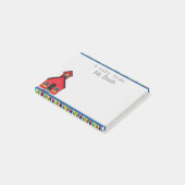 Bloc-notes de post-it de professeur personnalisé (Incliné)