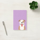 Bloc - notes de post-it de Terrier de pitbull (Bureau)
