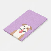 Bloc - notes de post-it de Terrier de pitbull (Incliné)