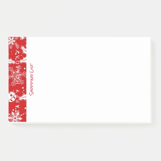 Bloc-notes de post-it faisant des emplettes bonnes (Devant)