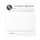 Bloc-notes de prescription médicale,Bloc-notes d'é (Devant)