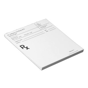 Bloc-notes de prescription médicale – RX de médeci
