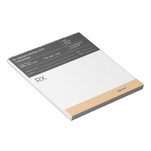 Bloc-notes de prescription médicale – RX médical é