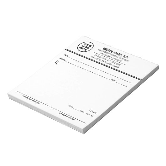 Bloc-notes de prescription modifiable (Tourné)