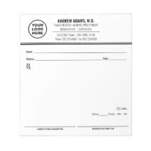 Bloc-notes de prescription modifiable