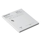Bloc-notes de prescription personnalisé – RX de do (Incliné)