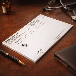 Bloc-notes de prescription personnalisé – RX de do