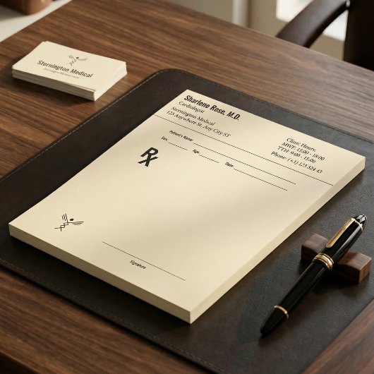 Bloc-notes de prescription personnalisé – RX de do