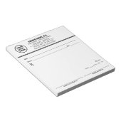 Bloc-notes de présentation modifiable (Incliné)