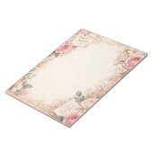 Bloc-notes de prière floral rose (Incliné)