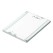 Bloc-notes de professeur à cadre pastel mignon (Tourné)