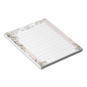Bloc-notes de professeur Floral Lines Pure (Incliné)