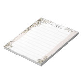 Bloc-notes de professeur Floral Lines Pure (Tourné)